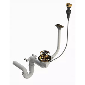 Einzelbecken-Siphon für Atena-Spüle – Automatisch – Gold