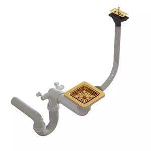 Einzelbecken-Siphon für York-Spüle – Manuell – Gold